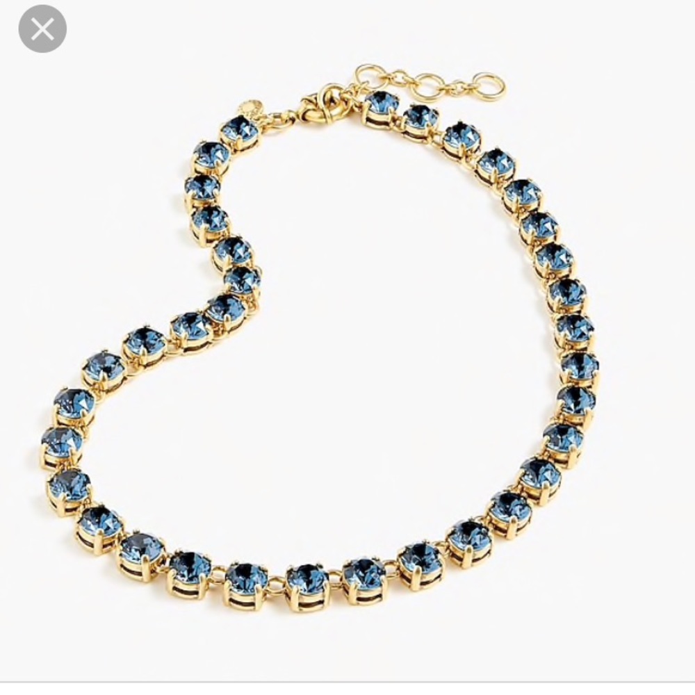 J. Crew Swarovski crystal dot necklace - NWT